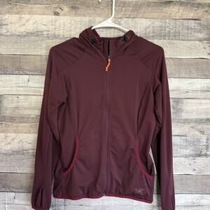 ARC’TERYX Women's Soltera Light Hoodie Full Zip Maroon Sz XS